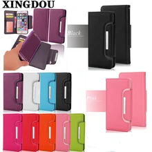 XINGDUO For iPhone 5s Case PU Leather Removable Detachable Wallet Flip Case Cover For iphone 7/7Plus/6 6S Plus/5/5S/SE/4/4S