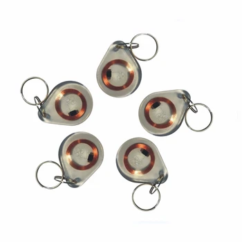 

50pcs/lot crystal style UID IC card Changeable Smart Keyfobs for 1K S50 RFID 13.56MHz ISO14443A Block 0 Sector Writable