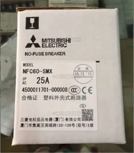 

1Pcs New M+ Circuit Breaker Nfc60-Smx 25A Moulded Case Automation Plc R