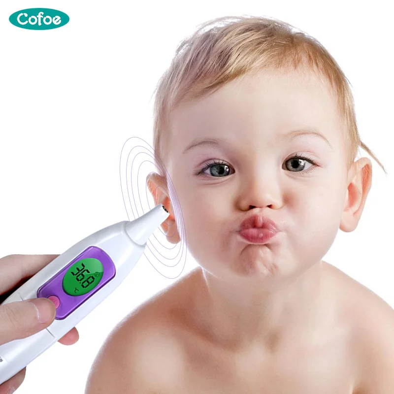 

Cofoe Medical Ear Thermometer Gun baby infrared thermometer Digital Electric Thermometer Baby Ear Fever Temperature Device