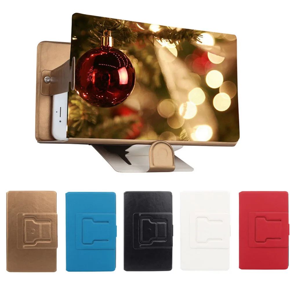 

3D Phone Screen Magnifier Stereoscopic Amplifying 8 Inch Desktop Phone Bracket No power supply, energy saving