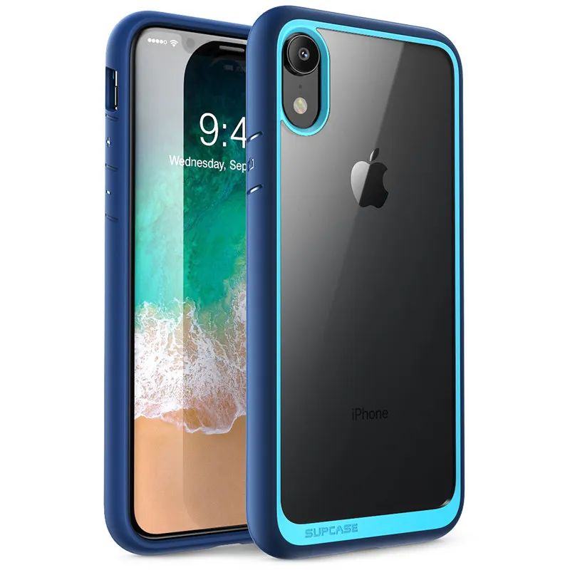 SUP чехол для iphone XR чехол 6,1 дюймов UB Стиль Премиум гибридный защитный тонкий прозрачный чехол для телефона для iphone Xr - Цвет: Blue