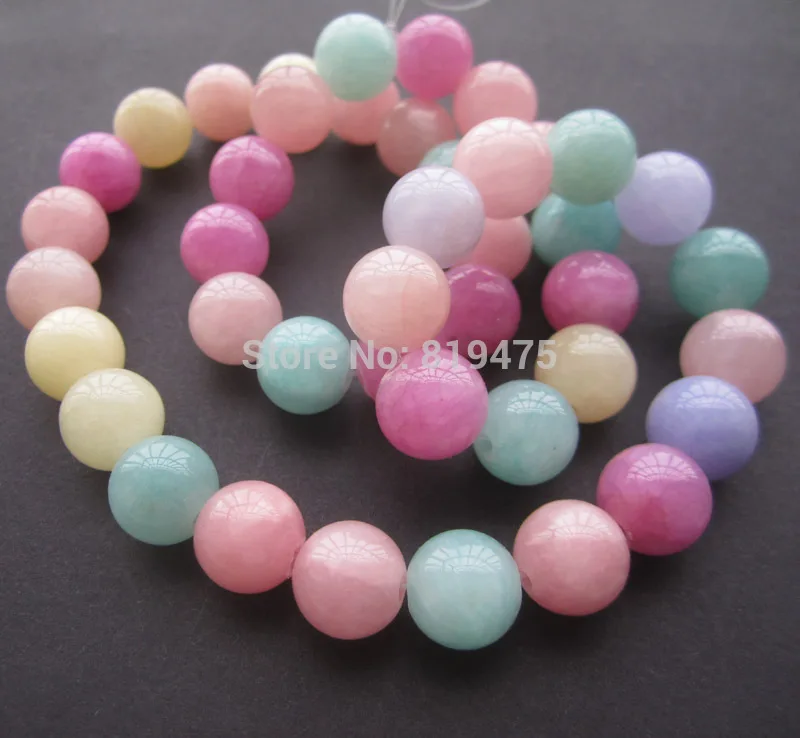 

6mm 8mm 10mm Stone beads Dyed Mix Color for jewelry making