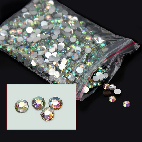 

1000x 14 Facets Resin Gem Flat Back Crystal AB Beads 4mm DIY For Clothing Bag Shose New Hot