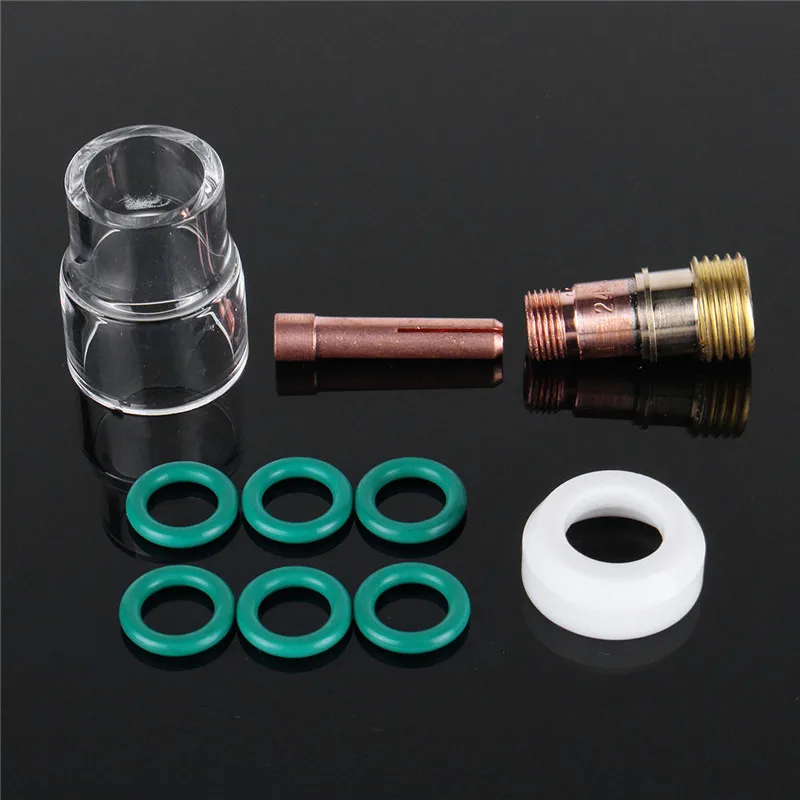 Welding Tool Kit 6Pcs//Set Gas lens Cup TIG Welding Heat-Resistant New Sale 2018