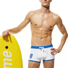 Мужские плавки, однотонные, мужские, пляжная одежда, купальный костюм, хлопковое Мужское нижнее белье, спортивный костюм, большие размеры, одежда для плавания, плавки