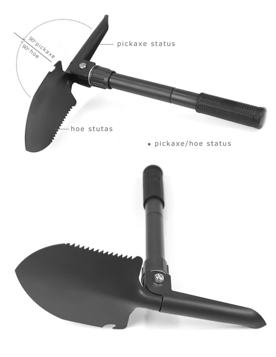 Deserto & raposa dobrável pá militar multifuncional