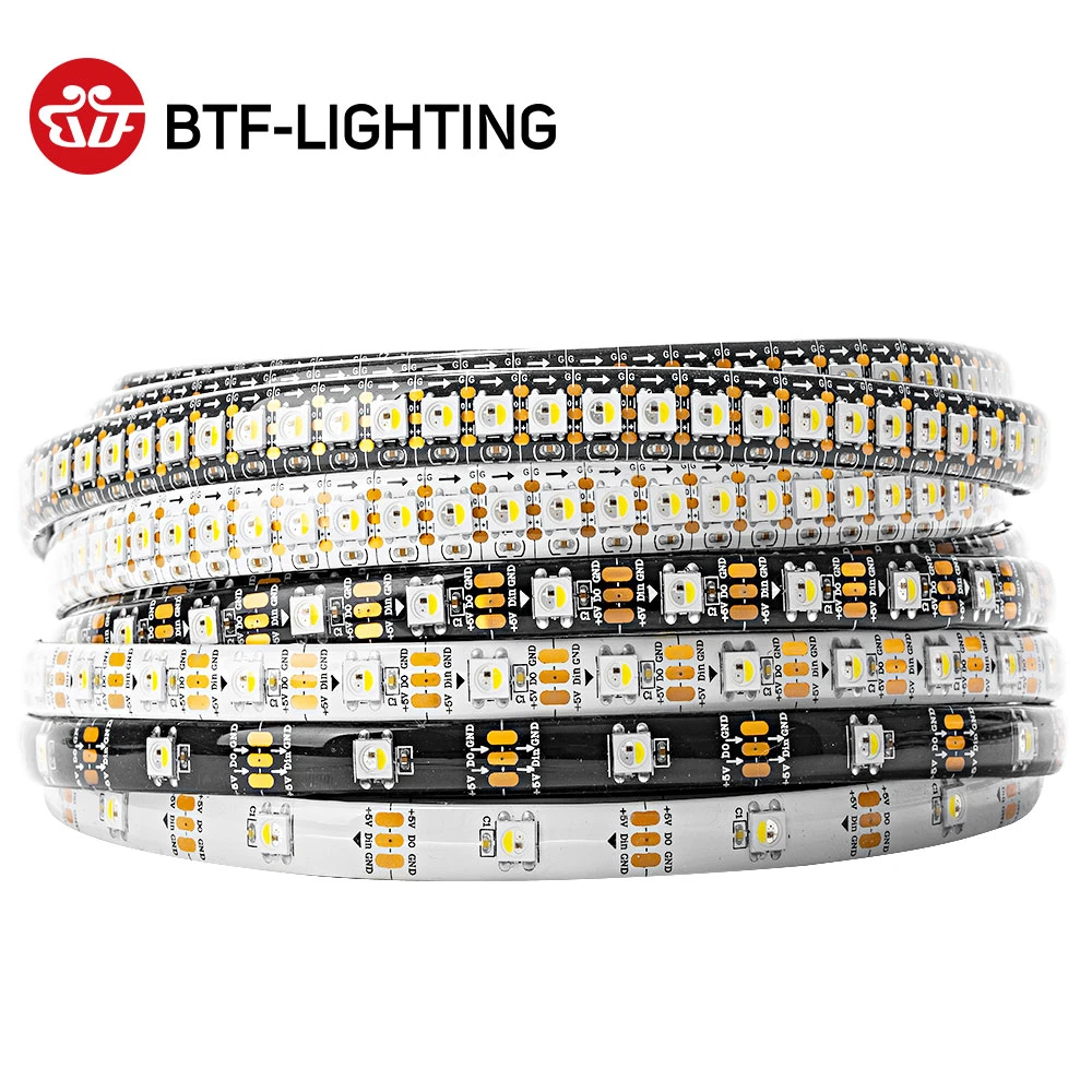 SK6812 RGBW 4 In 1 30//60//144 Leds Individual Addressable Led Strip Light DC 5V