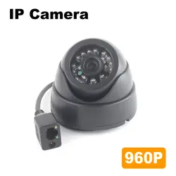 960 P IP Камера HD 1.3MP OV0130 CMOS Сенсор 24 шт. светодиодов ИК Ночное видение купольную видеонаблюдения Камера Mobile телефон приложение