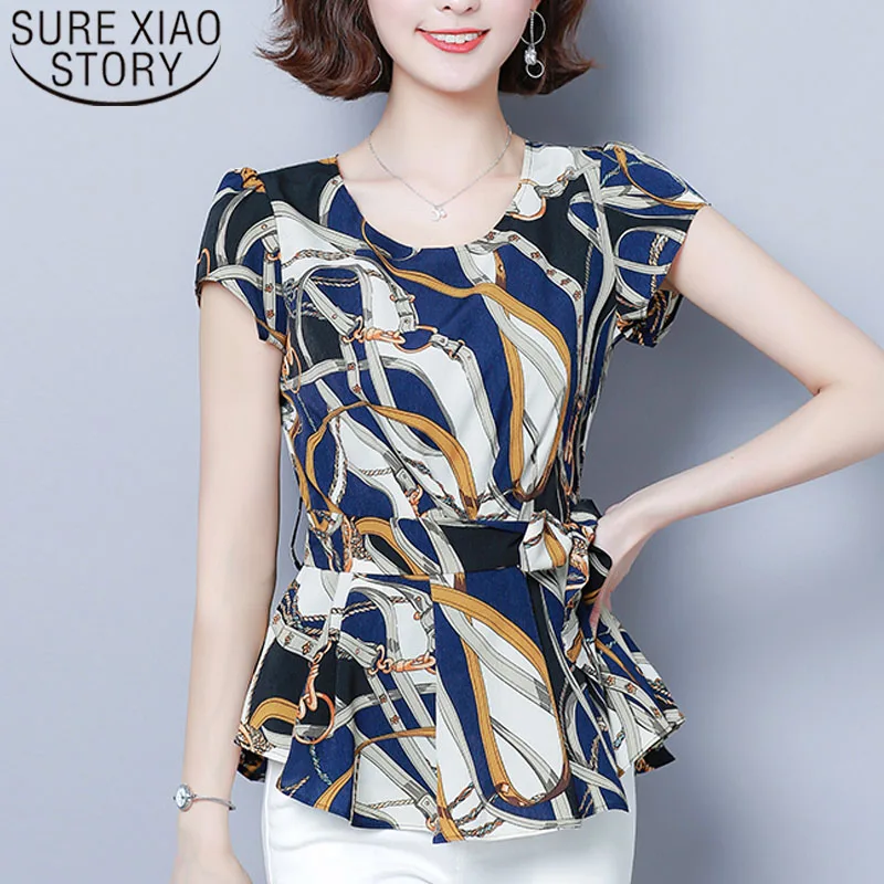 

Blusas mujer de moda 2019 ladies tops shorts blouse for women women clothing O-Neck slim bow harajuku shirts women tops 4929 50