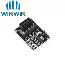 A42 10 adet yeni soket adaptör plakası kurulu 8Pin NRF24L01 kablosuz Transceive modülü 51
