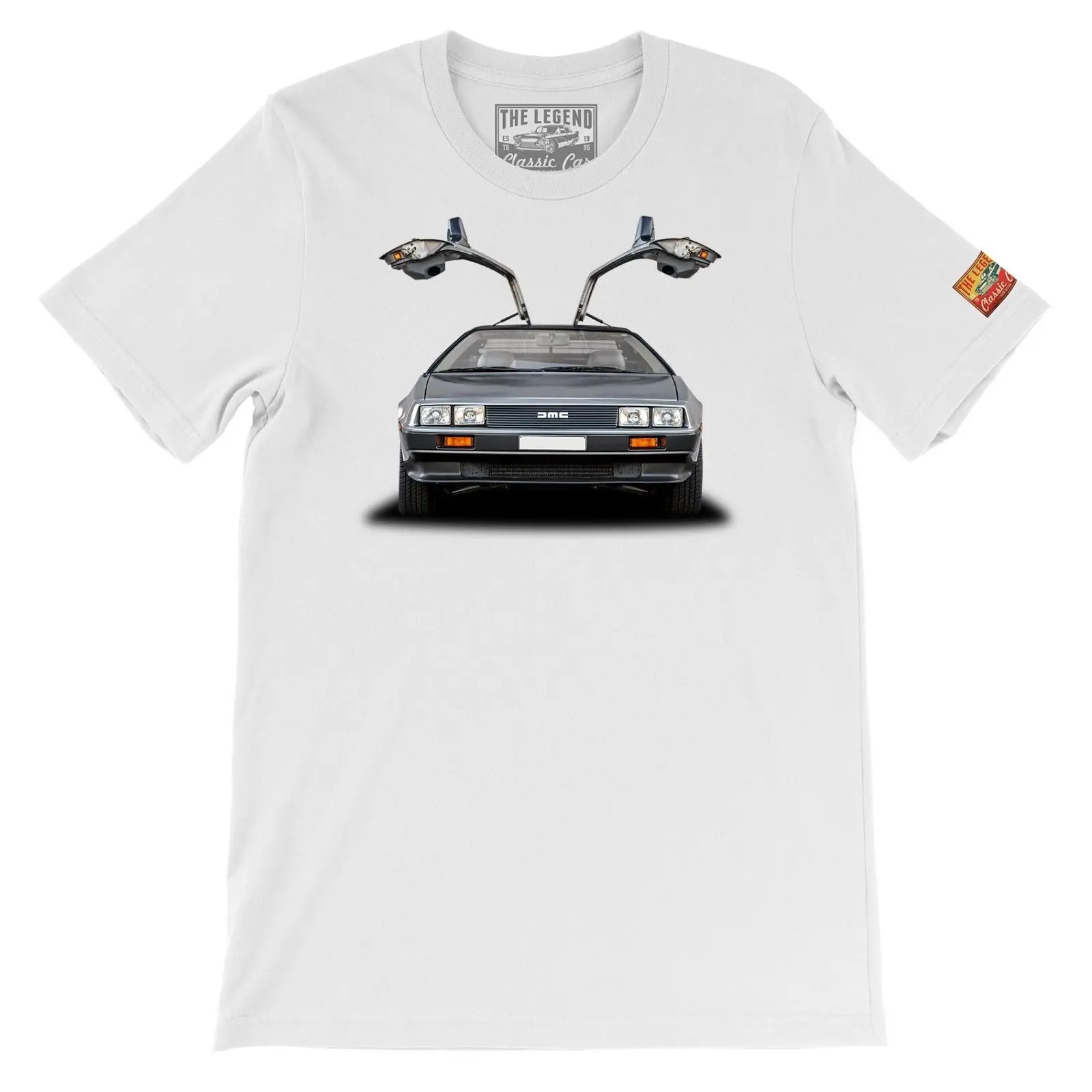 1983 DeLorean DMC-12 Легенда классический автомобиль для мужчин подарок футболка Сделано