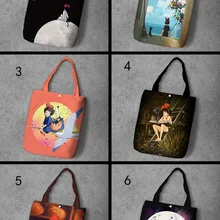 IVYYE KiKis служба доставки модная парусиновая сумка для покупок в стиле аниме повседневные сумки на плечо индивидуальные сумки-тоут новые женские сумки для девочек