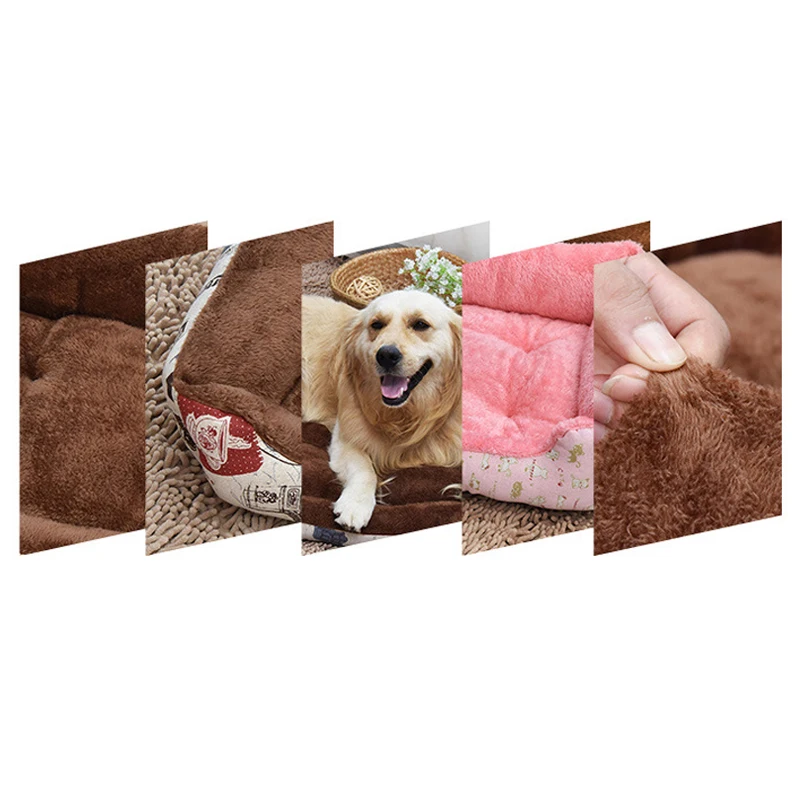 Плюшевая Уютная домашняя собака кровать диван мягкий, флисовый, для собаки кровати одеяло для маленьких больших собак золотой ретривер Чихуахуа Теплый Щенок Кошка Кровать