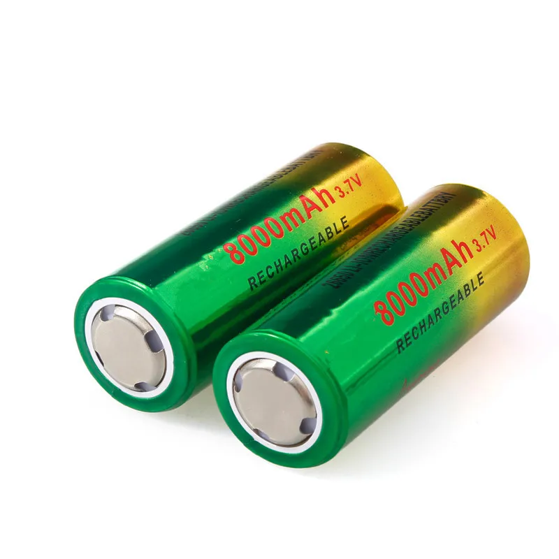 NoEnName_Null 26650 3,7 v 8000 mah литий-ионная аккумуляторная батарея использовать для фонарь на аккумуляторных батареях