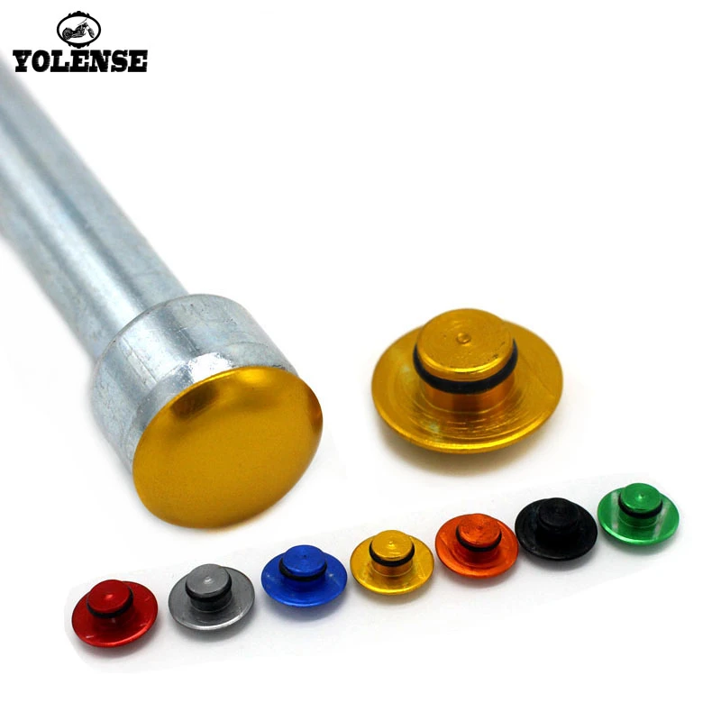 NBX Replacement of 10Pcs Black Motorcycle Universal M8 8MM Hex Socket Bolt Screw Cover Cap