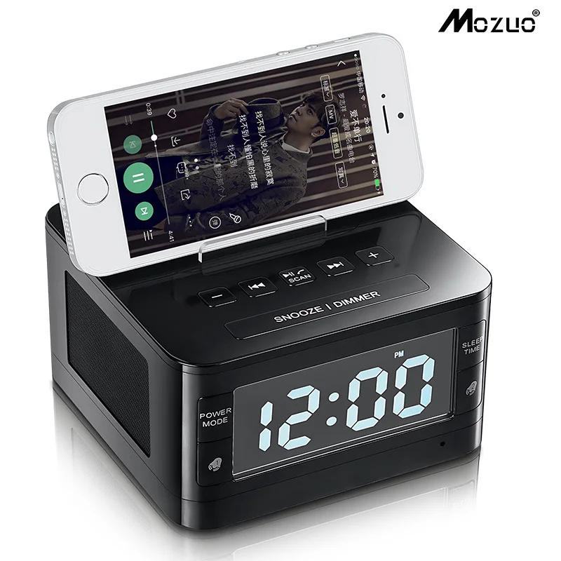 

K7 Bluetooth Speaker Bedside Alarm Clock USB Mobile Phone Charging U Disk Player Radio Sound Portable Bluetooth Wireless Speaker