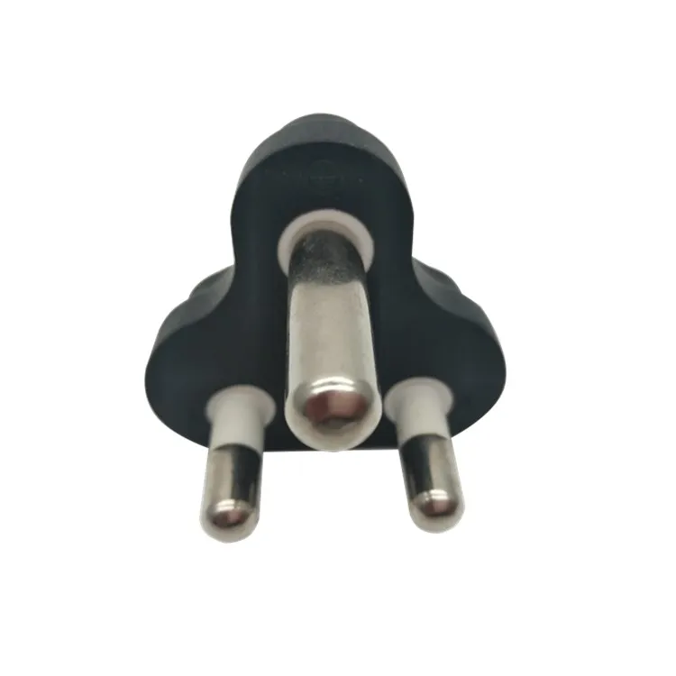 Black Copper Standart 16A 250V South Africa male to US female embedded power adaptor plug