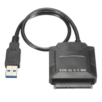 

Usb 3.0 To Sata Iii Adapter Cable With Uasp Sata To Usb Converter For 2.5" 3.5" Hard Drives Disk Hdd Ssd With Dc Input Jack