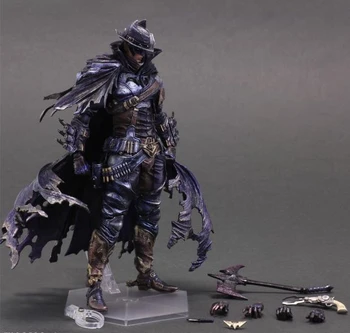 

Play Arts Kai Bat Man Bat-man Figure Bruce Wayne Timeless Wildwest Editiion 27cm Play Art PVC Action Figure Doll Toys Kids Gift