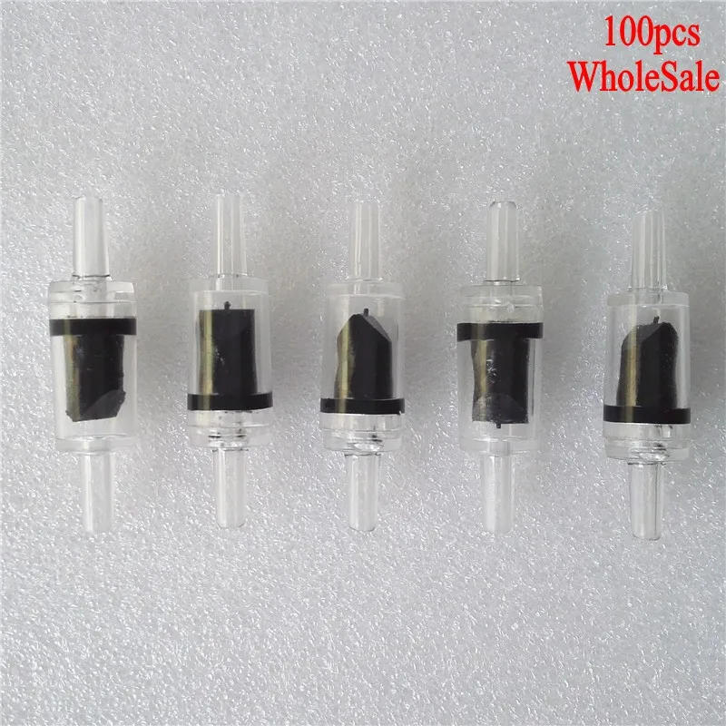 100pcs 3 Colors Fish Tank Aquarium Air Pump Check Valve One Way Non-Return Check Valve Aquarium Co2 System Air Pump