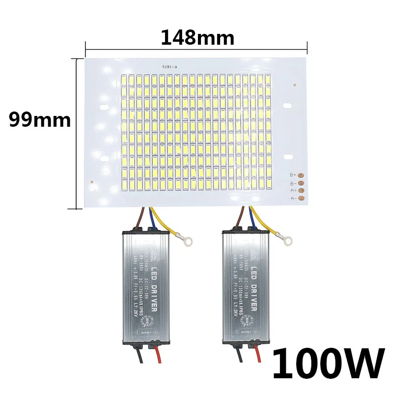 50W 100W 150W 200W Светодиодный SMD5730 чип лампа шарик с светодиодный драйвер высокой Мощность Светодиодный прожектор 30-36V для внутреннего и наружного спорта DIY Kit PCB