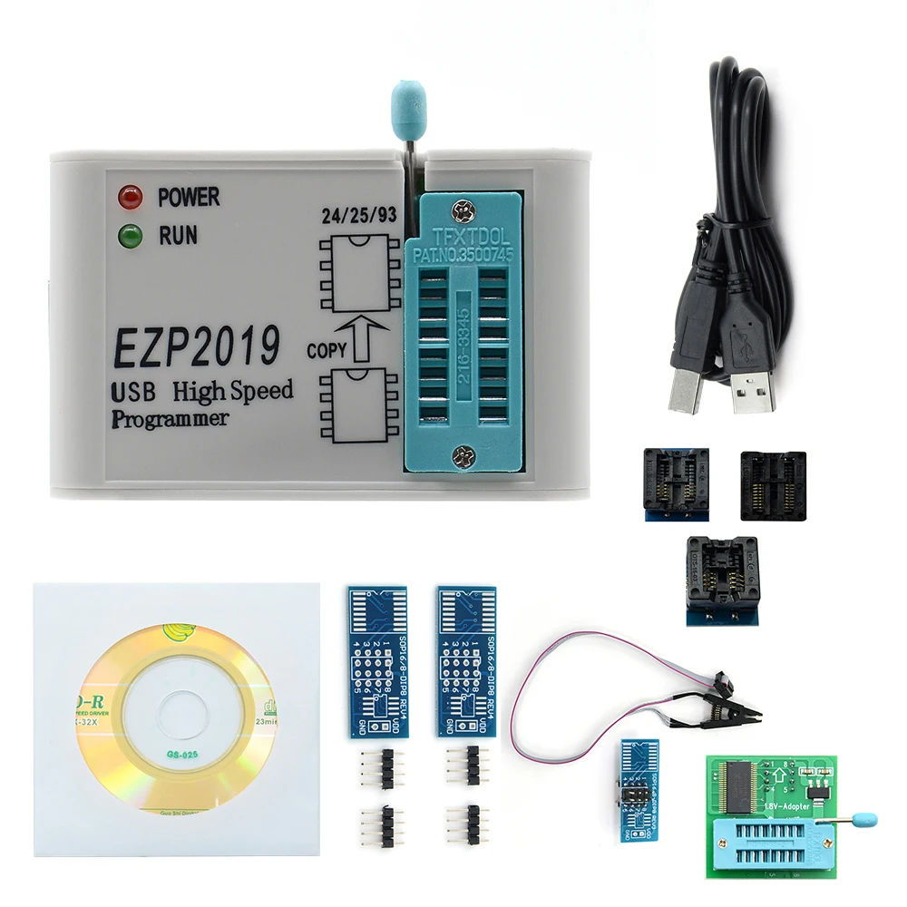 EZP высокоскоростной USB SPI программатор EZP2019 Поддержка 32M Flash 24 25 93 EEPROM 25 flash биос