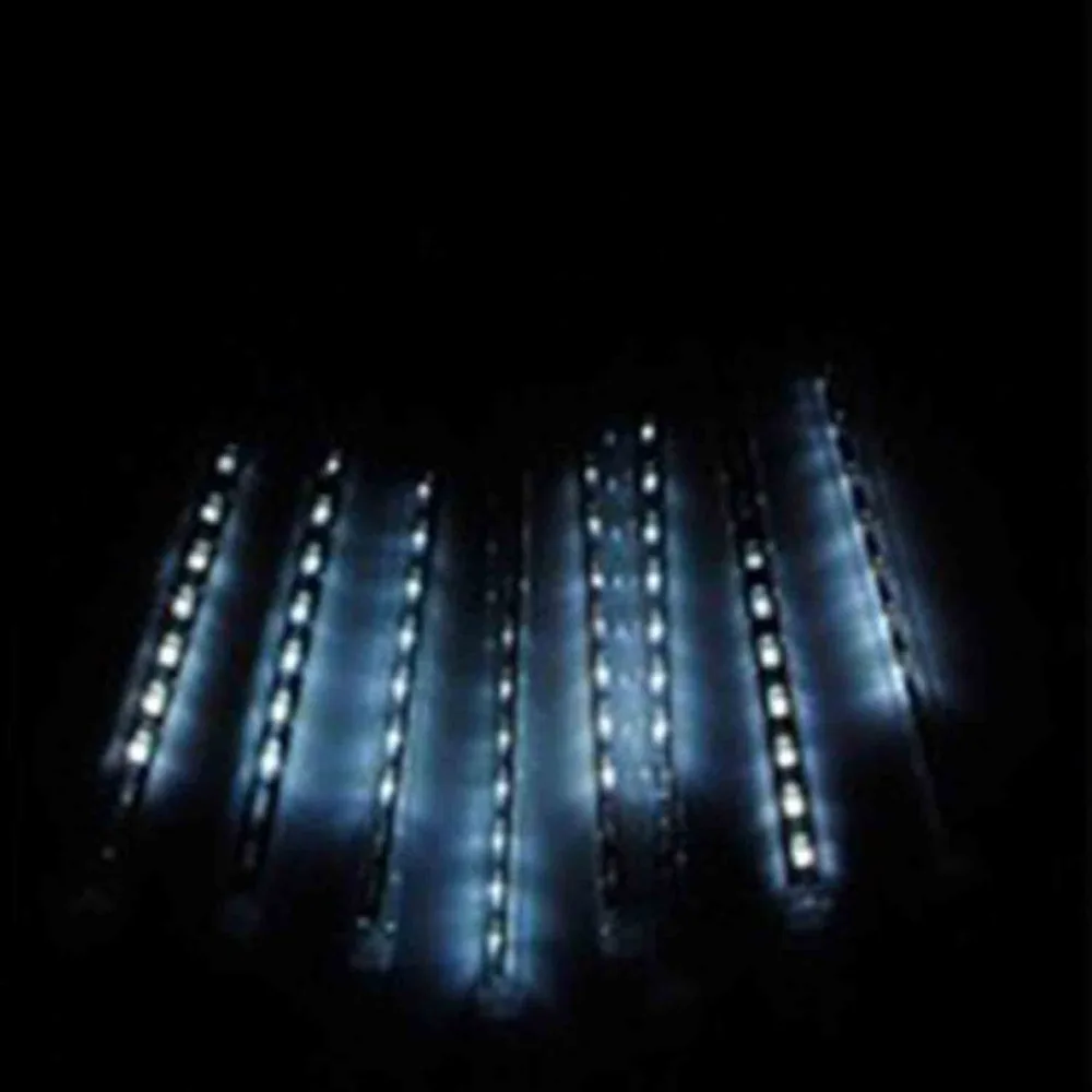 50 см метеоритный дождь трубы струнный свет светодиодный падающий светильник Рождественская елка огни свадебный декоративный свет садовая