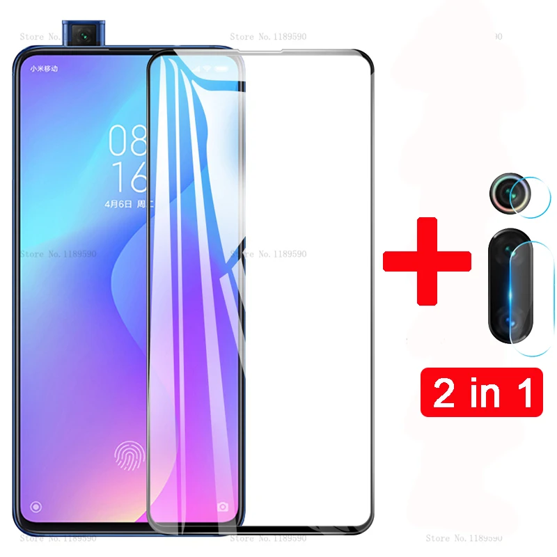 

2 in 1 Tempered Glass For Xiaomi Redmi K20 K20Pro Screen Protector Protective Glass For Xiaomi Mi 9T Pro Mi9T Camera Lens Film