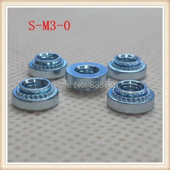 

100pcs steel with white zinc coated S-M3-0 press nut