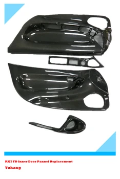 

1992-1997 RX7 FD3S RHD Carbon Fiber Door Inner Pannel Trim Replacement With Handle Trims 2PCS left and right side