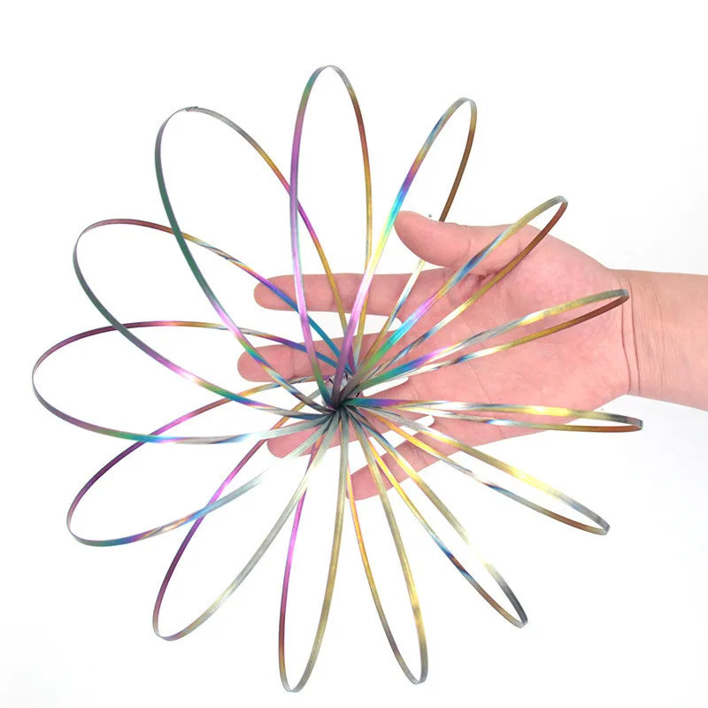 Новое волшебное кольцо Toroflux Torofluxus Flowtoy Amazing Flow Ring Toys Kinetic Spring Toy забавная уличная