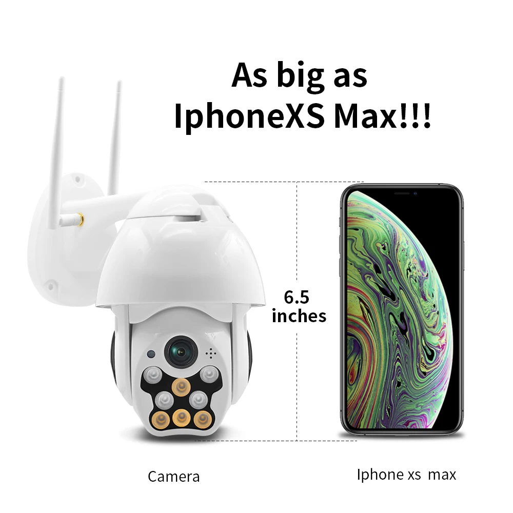 

Outdoor PTZ IP Camera Speed Dome Wireless Wifi Security alarm Camera 1080P IR Network CCTV Surveillance probe recorder