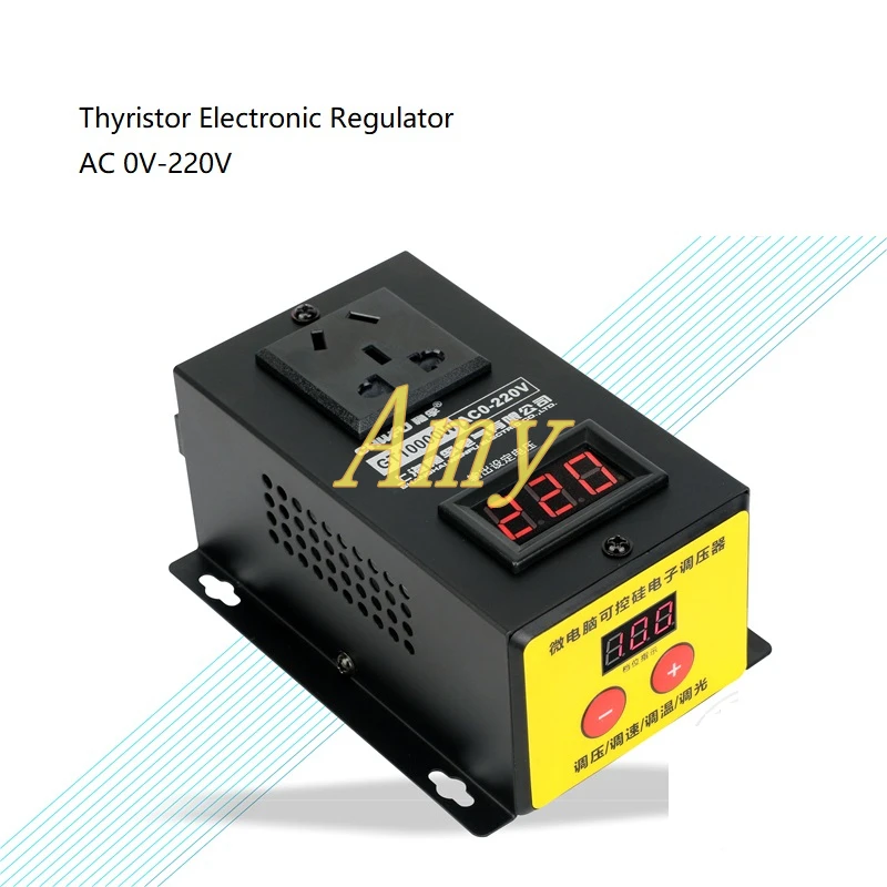 10000 Вт высокой мощности тиристорный электронный напряжение Регулятор мотор электрический вентилятор дрель Переменная скорость губернатор 220V