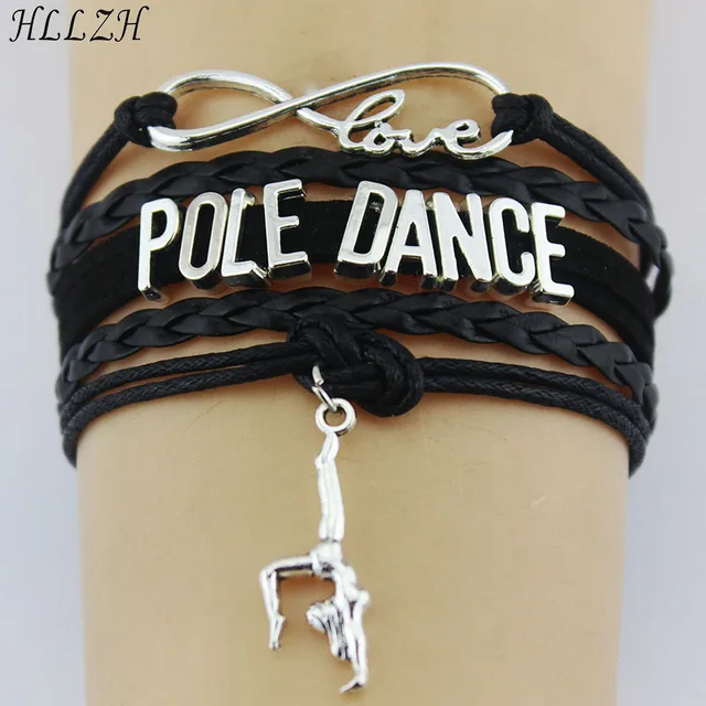 Hllzh Infinity Love Pole Dance Bracelets Charm Handmade Hllzh Infinity Love Pole Dance Bracelets Charm Handmade Braided Rope Leather Weave Bangles For Women