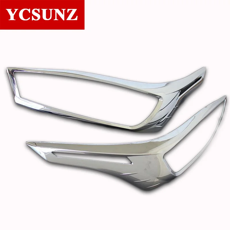 

2014-2016 For Toyota Yaris Accessories Chrome Front Lights Surround Trim For Toyota Yaris Car Styling Yaris Parts Ycsunz