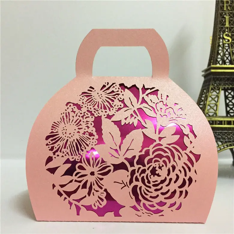 

Personalized laser cut wedding souvenirs wedding gifts bags for guests wedding favor boxes