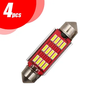 

4 pcs of High Quality 41mm C5W Car Led Reading Light Festoon 12smd 4014 Canbus Error Free Car Interior Lamp