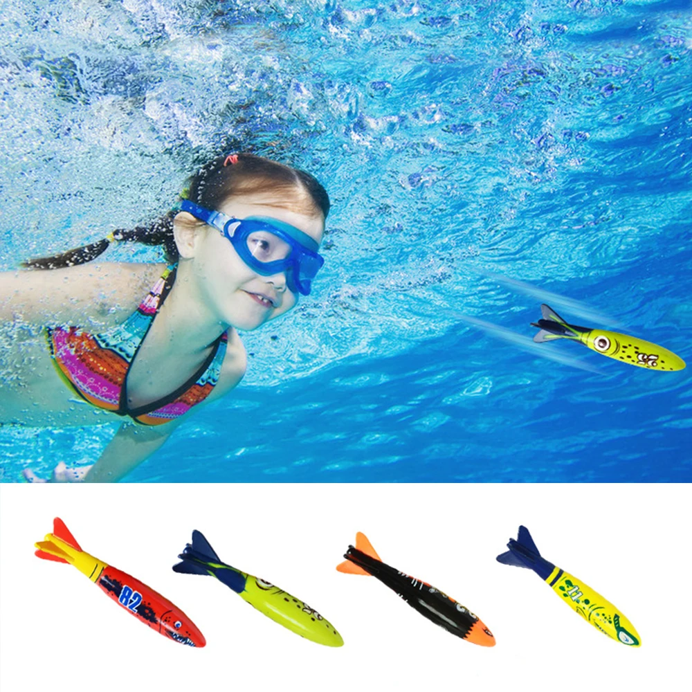 

1 Pcs Rocket Throwing Toy Swimming Pool Diving Game Summer Underwater Dive Sticks Toy For Kids