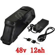Free shipping and customs tax 48v 750w Samsung lithium battery 48v 12ah electronic bicycle battery with BMS Board and Charger