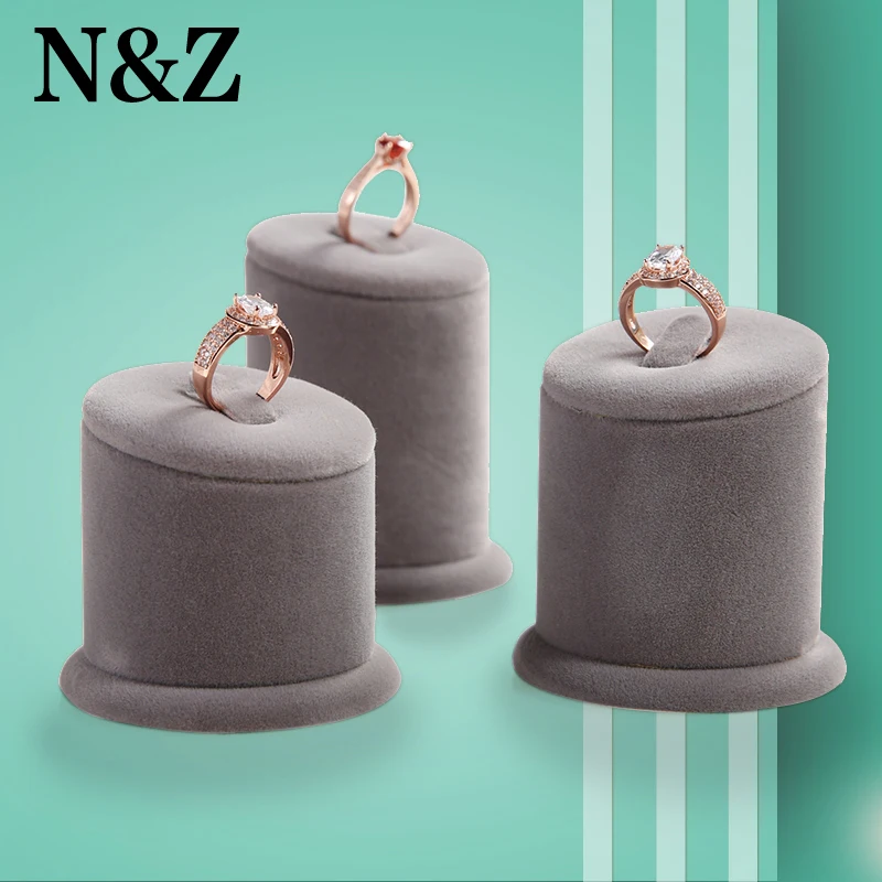 N &amp Z 3 шт./компл. держатель для сережек с подставкой и серым тканевым органайзером