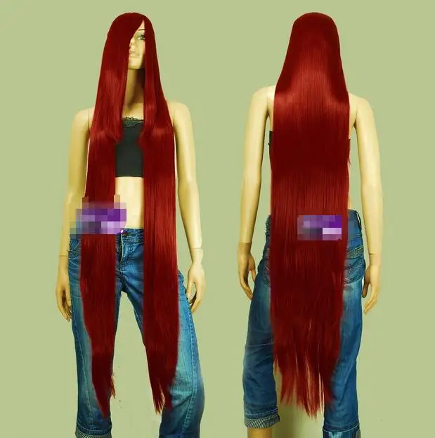 

Heat Resistant Cosplay party TJ ****** Dark Red Series Extra long Bang Cosplay Wigs 99DDR peruca hair queen lady's Nobility Wome