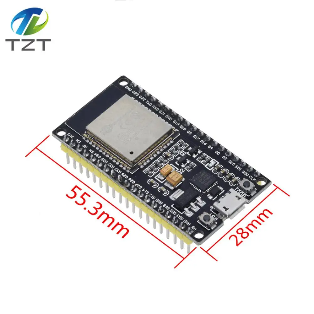 ESP-32S ESP-WROOM-32 ESP32 ESP-32 Bluetooth и wifi двухъядерный процессор с низким энергопотреблением MCU ESP-32 - Цвет: ESP-32S board yellow