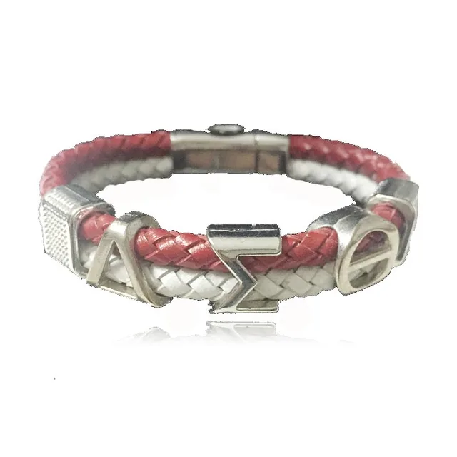 Customized Alpha Style Jewelry Gift Dst Sorority Divine Fraternity Customized Alpha Style Jewelry Gift Dst Sorority Divine Fraternity Delta Sigma Theta Leather Magnetic Bracelet Bangle