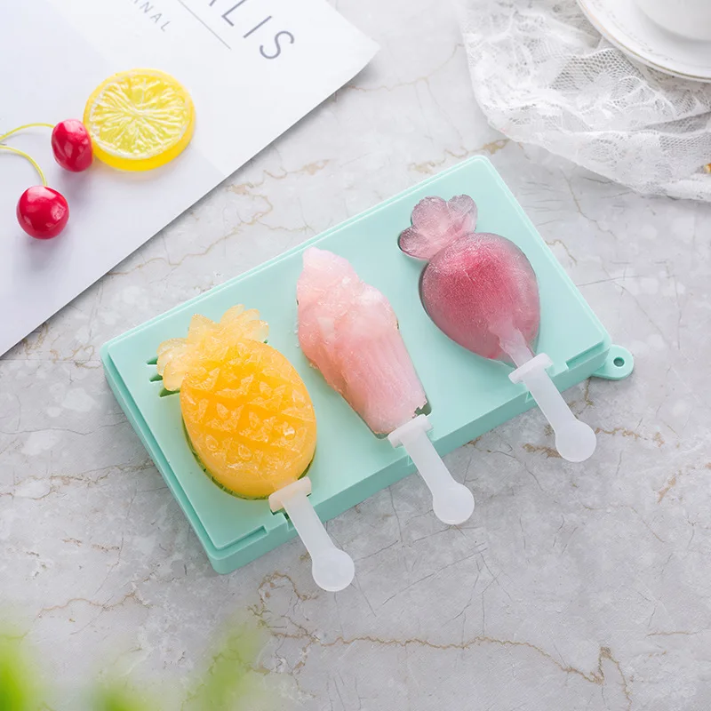 Креативная 3 даже Пищевая силиконовая форма для льда DIY Форма для изготовления мороженого летние кухонные принадлежности для выпечки