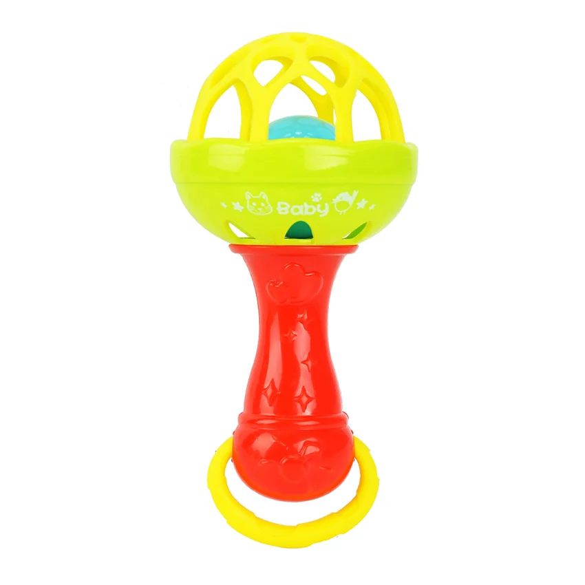 Yuanlebao 1pcs Baby Rattles Intelligence Grasping Gums Plastic Hand