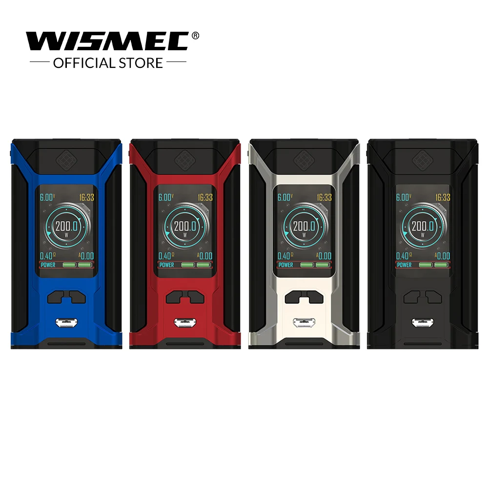 [USA Warehouse]Wismec SINUOUS RAVAGE230 TC Box Mod 230W RAVAGE230 Mod box Electronic cigarette vape mod kit