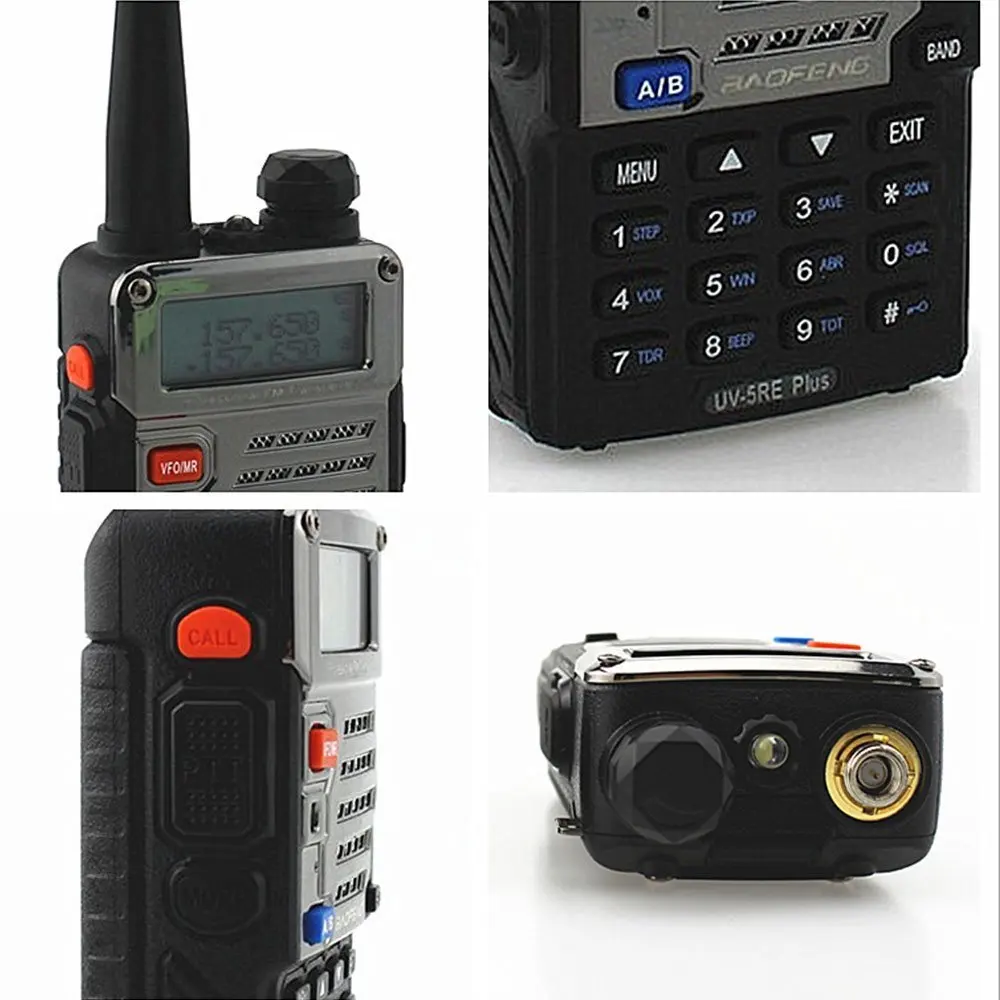 Baofeng Walkie Talkie 5 Вт 128CH FM VOX DTMF двухстороннее радио высокая/низкая RF lcd дисплей