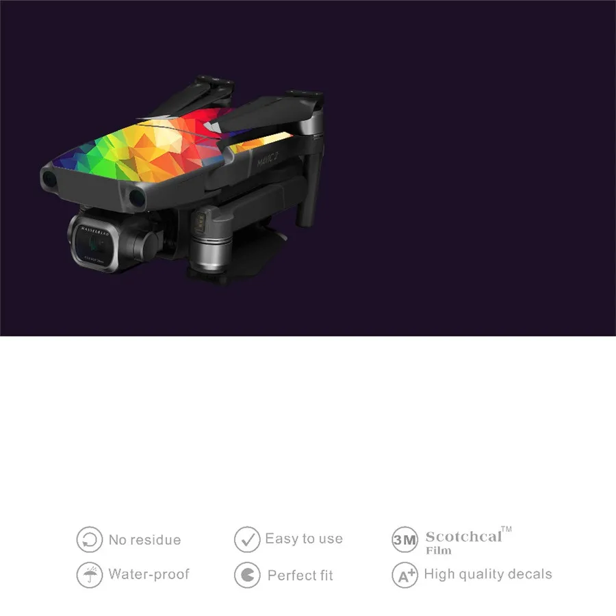 Водонепроницаемые наклейки из ПВХ наклейка Чехол обертывание для DJI MAVIC 2 Pro Zoom Drone