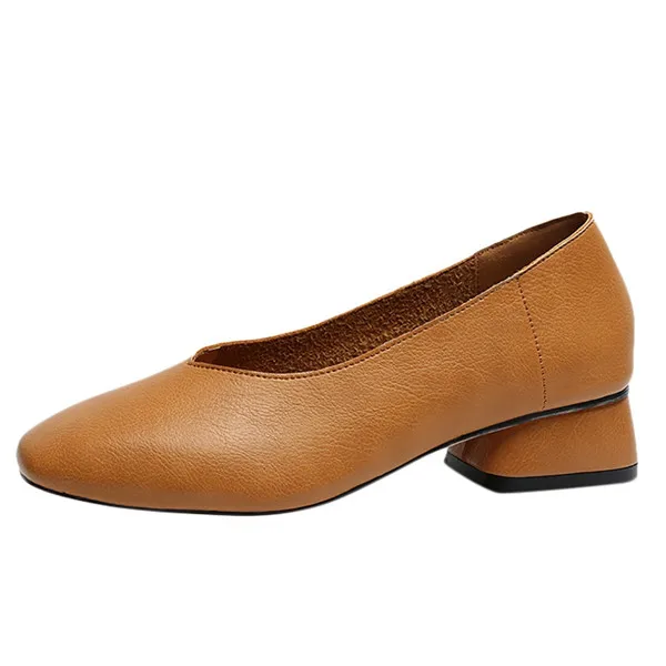 B-SAGACE; коллекция года; женские туфли-лодочки; модные женские туфли на среднем каблуке с закрытым квадратным носком; Рабочая обувь